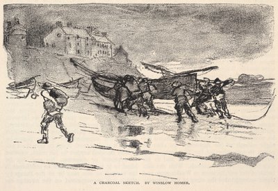 Um esboço a carvão, de The Century Magazine, novembro de 1883 de Winslow Homer