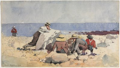 Um Clam-Bake, 1873. de Winslow Homer