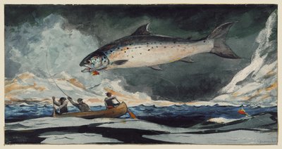 Uma boa piscina, rio Saguenay de Winslow Homer