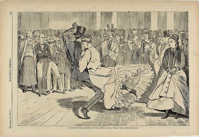 Um baile parisiense a dançar no casino de Winslow Homer