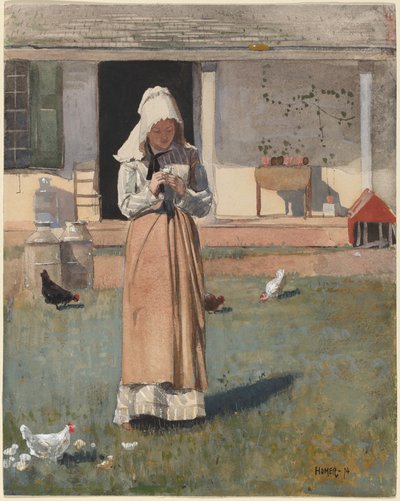 A Sick Chicken de Winslow Homer