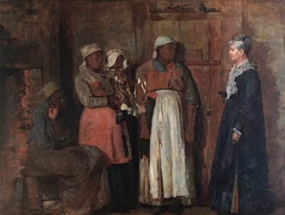 Uma visita da velha senhora de Winslow Homer
