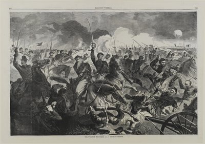 A War for the Union 1862 - A Cavalry Charge de Winslow Homer