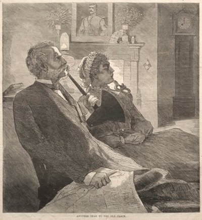 Mais um ano pelo relógio antigo, 1870. de Winslow Homer