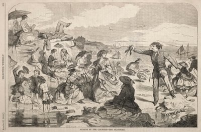 Agosto no país - O litoral, 1859. de Winslow Homer