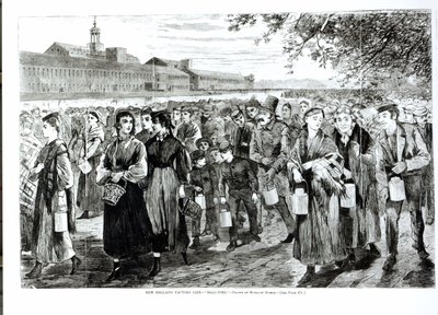 &39;Bell Time&39;, New England Factory Life, da &39;Harper&39;s Weekly&39; de Winslow Homer