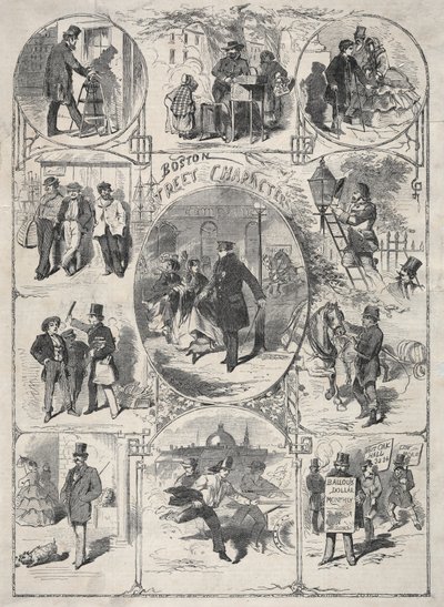 Personagens das ruas de Boston de Winslow Homer