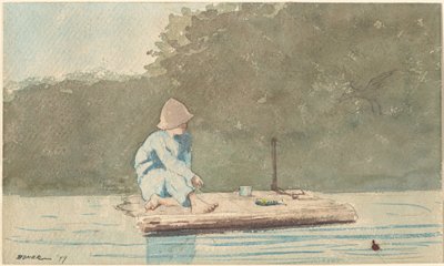 Menino em uma balsa de Winslow Homer