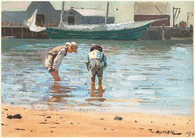 Meninos vadeando de Winslow Homer