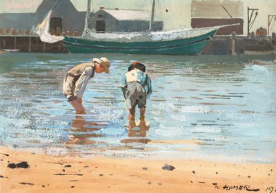 Boys Wading, 1873. de Winslow Homer