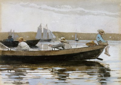 Meninos em um Dory de Winslow Homer
