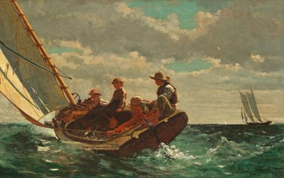 Breezing Up (um vento justo) 1873-76 de Winslow Homer