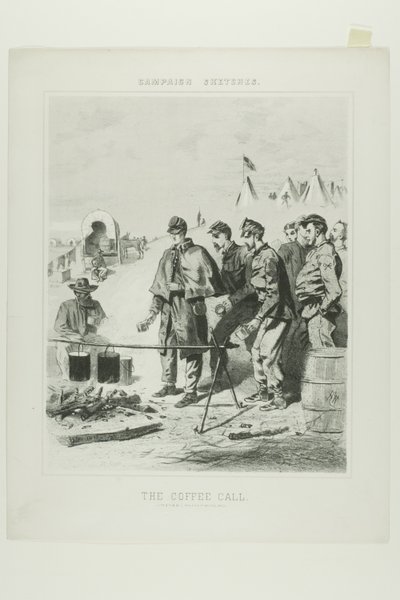 Esboços de campanha: Chamada de café de Winslow Homer