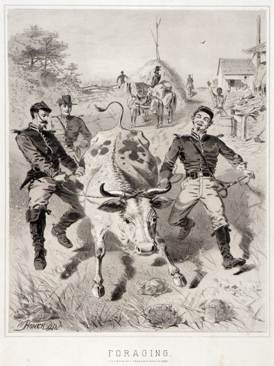 Esboços de campanha: Forrageamento de Winslow Homer