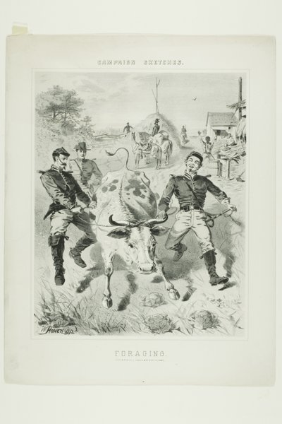 Esboços de campanha: Forrageamento de Winslow Homer