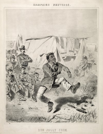 Esboços da campanha: Our Jolly Cook, 1863. de Winslow Homer