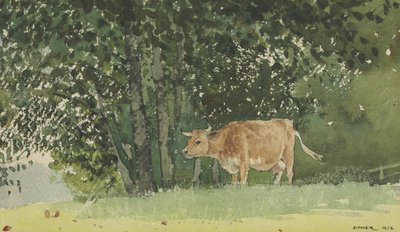 Vaca no pasto de Winslow Homer