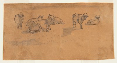 Vacas em um pasto de Winslow Homer