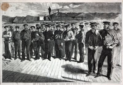 Tripulação do navio a vapor dos Estados Unidos "Colorado" embarcado em Boston, de Harper
