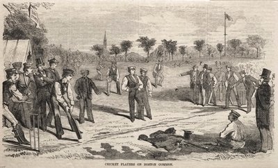 Jogadores de críquete em Boston Common de Winslow Homer