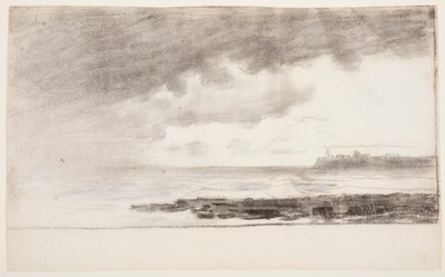 Desenho, Baía de Cullercoats, Inglaterra, 1881 de Winslow Homer