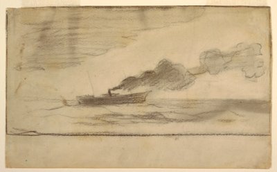 Desenho, Arrastão de pesca, ca. 1881 de Winslow Homer