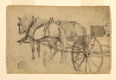 Desenho, Estudo para "A Excursão ao Piquenique", 1868 de Winslow Homer