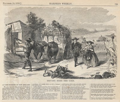 Dirigindo para casa o milho, de Harper de Winslow Homer
