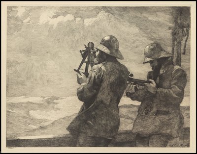 Oito sinos, 1887, provavelmente impresso c.1940 de Winslow Homer
