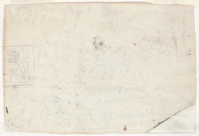 Figura em Horseback and Other Studies [verso], 1861. de Winslow Homer