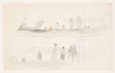 Figuras olhando para uma baía de Winslow Homer