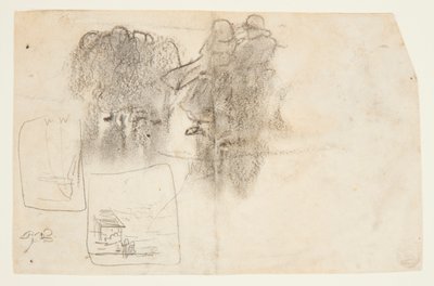 Figuras em Lee of Building with Ocean Beyond, Cullercoats, Inglaterra de Winslow Homer