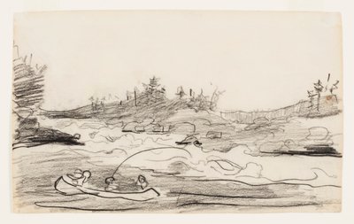 Pescadores nas corredeiras de Winslow Homer
