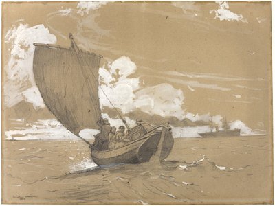 Pesca ao largo de Scarborough de Winslow Homer