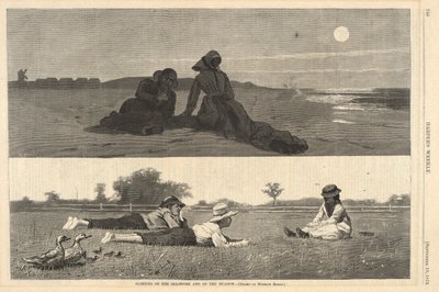 Flertando à beira-mar e no prado, de Harper de Winslow Homer