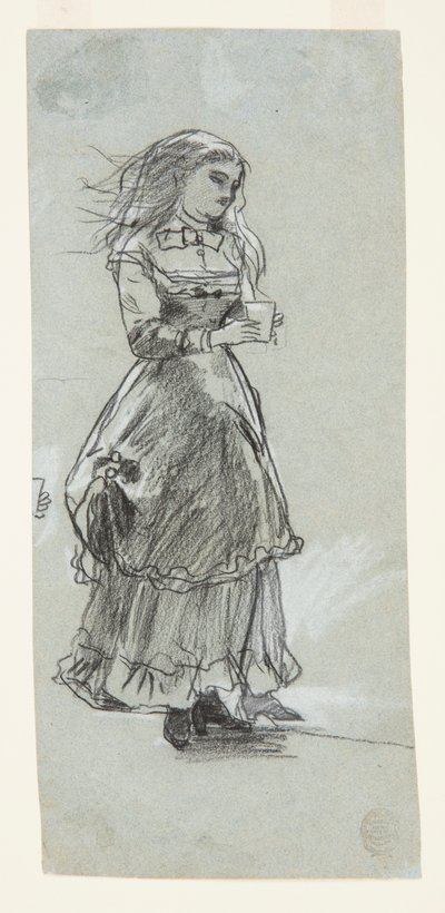 Garota segurando um copo de Winslow Homer