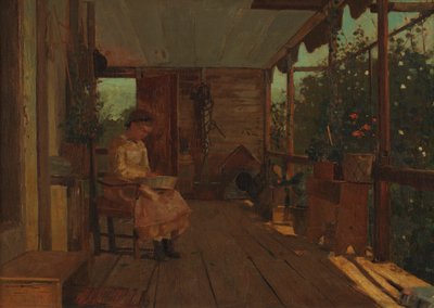 Garota Descascando Ervilhas de Winslow Homer