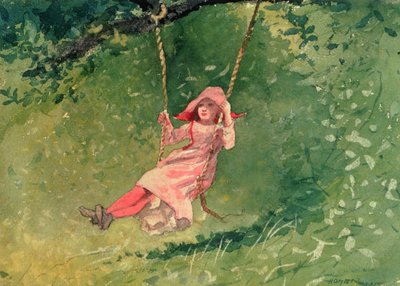 Garota em um balanço de Winslow Homer