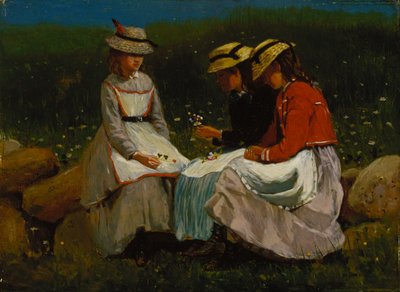 Raparigas numa paisagem de Winslow Homer