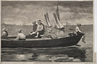 Porto de Gloucester, 1873. de Winslow Homer