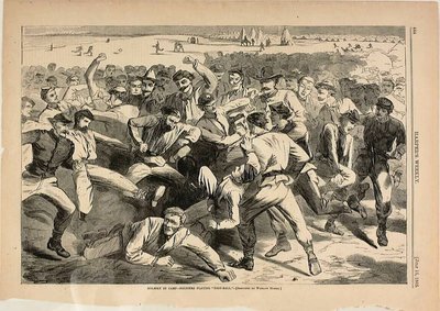 Férias no campo - Soldados a jogar "Foot-Ball" de Winslow Homer