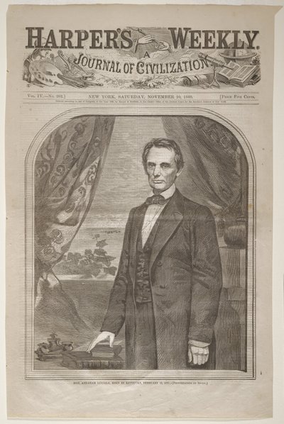O honorável Abraham Lincoln, nascido no Kentucky, 12 de fevereiro de 1809 de Winslow Homer