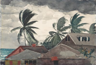 Hurricane, Bahamas, 1898. de Winslow Homer