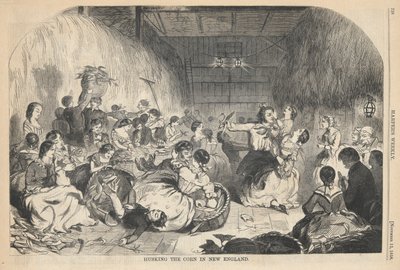 Husking the Corn in New England, de Harper de Winslow Homer