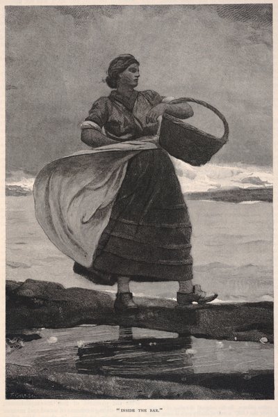 Inside the Bar, da revista The Century, novembro de 1883 de Winslow Homer