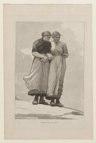 Olhando por cima da falésia de Winslow Homer