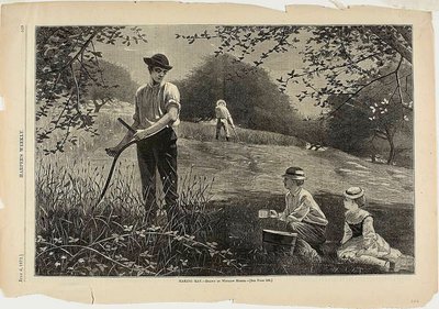 Fazer feno de Winslow Homer