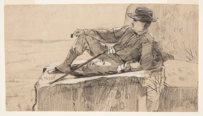 Descanso do alpinista de Winslow Homer