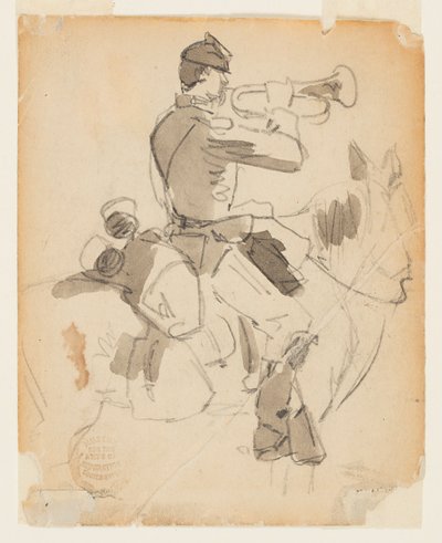 Bugler Montado de Winslow Homer