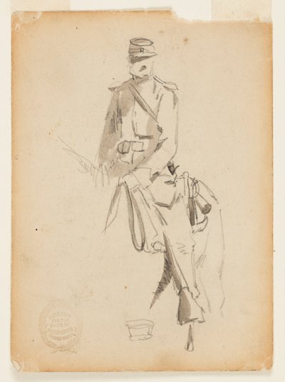 Oficial de Cavalaria Montada de Winslow Homer